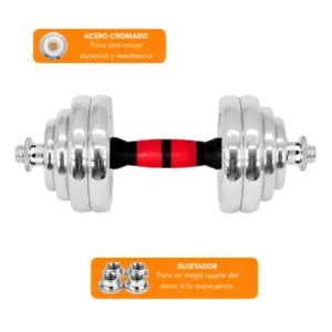 MALETIN DE MANCUERNAS 20KG CON ADAPTADOR - Imagen 6