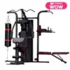 MINI GYM 3 ESTACIONES CON SACO DE BOX MHG6310P (6 PIEZAS)