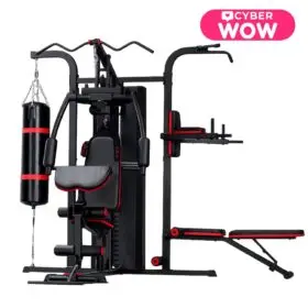 MINI GYM 3 ESTACIONES CON SACO DE BOX MHG6310P (6 PIEZAS)