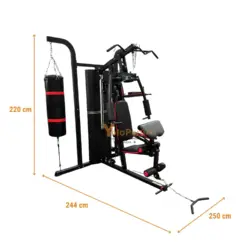 Alternative view of MINI GYM 3 ESTACIONES CON SACO DE BOX MHG6310P (6 PIEZAS)