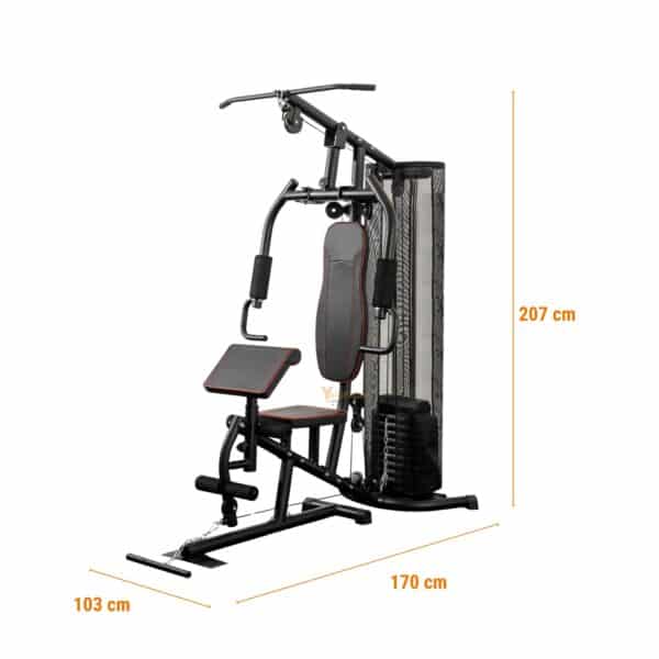 MINI GYM H7080A (4 PIEZAS) COLOR NEGRO REAL FITNESS - Imagen 2