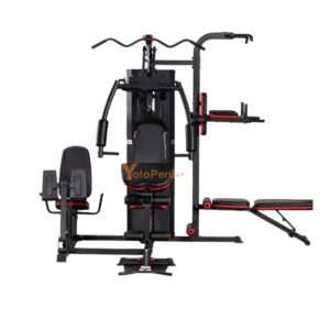 MINI GYM 3 ESTACIONES CON PRENSA MHG6320P (6 PIEZAS)