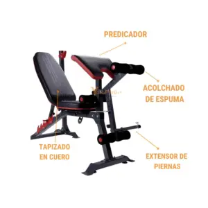 BANCA LIBRE DDS ROJA CON RACK IMPORTADA - Imagen 5