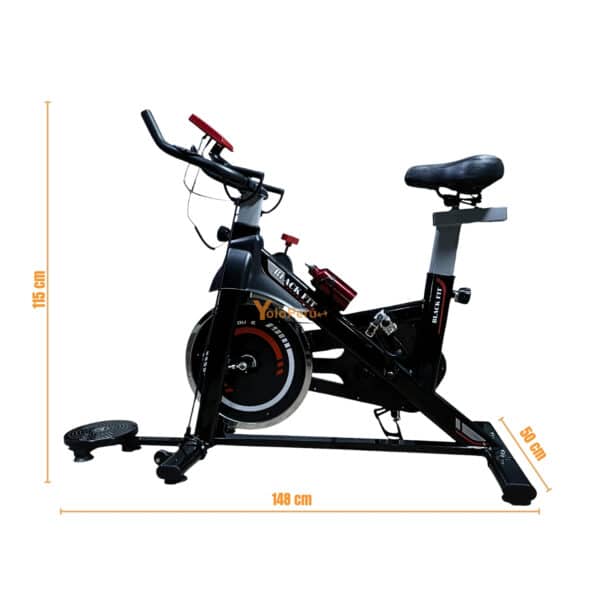 BICICLETA SPINNING DE 15KG PRO CON ACCESORIOS - Imagen 2