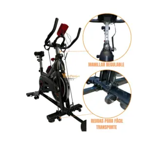 SPINNING VOLANTE DE INERCIA DE 15KG CON DISCO TWIST Y ACCESORIOS BF (SPP-1) - Imagen 6