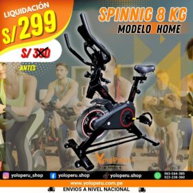 BICICLETA SPINNING DE 8kg MODELO HOME - OFERTA ONLINE