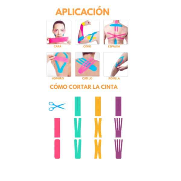 CINTA KINESIOLOGY 5CMX5CM - Imagen 2