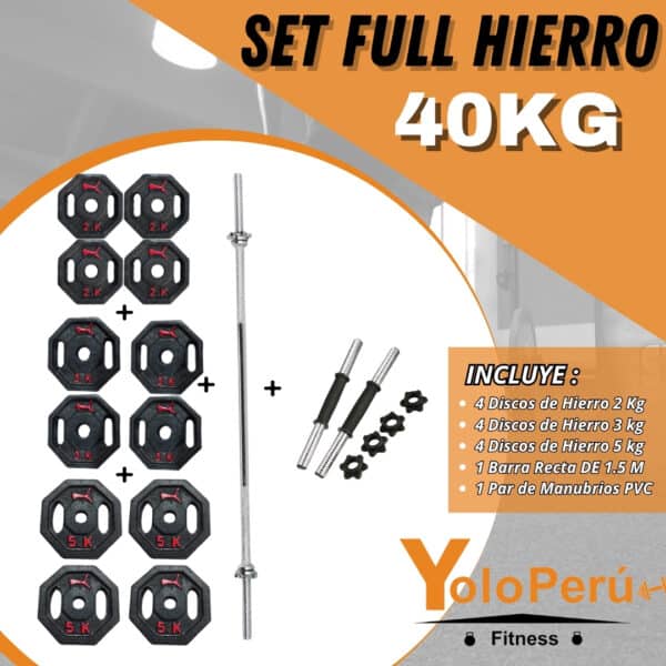 PROMOCIÓN DIA DEL PADRE (BANCA RACK REGULABLE + SET HIERRO 40KG) - Imagen 3