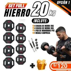 SET FULL HIERRO 30KG - OPCIÓN 1