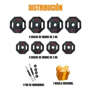 Alternative view of SET FULL HIERRO 30KG - OPCIÓN 1