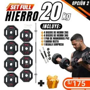 SET FULL HIERRO 20KG – OPCIÓN 2
