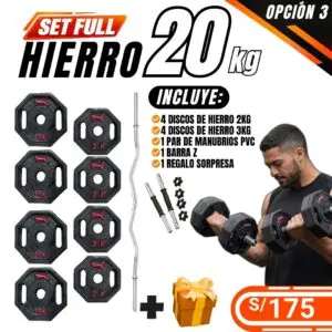 SET FULL HIERRO 20KG – OPCIÓN 3