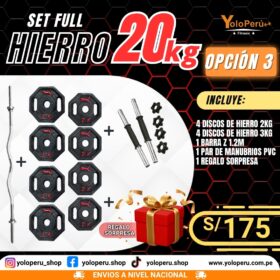 SET FULL HIERRO 20KG – OPCIÓN 3
