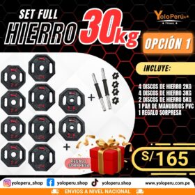 SET FULL HIERRO 30KG - OPCIÓN 1