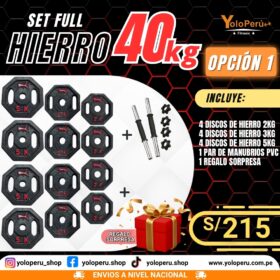 SET FULL HIERRO 40KG – OPCIÓN 1