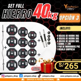 SET FULL HIERRO 40KG – OPCIÓN 3