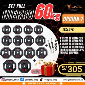 SET FULL HIERRO 60KG – OPCIÓN 1
