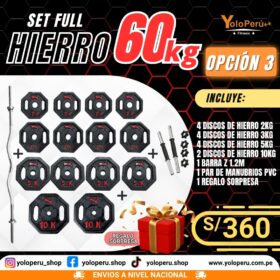 SET FULL HIERRO 60KG – OPCIÓN 3