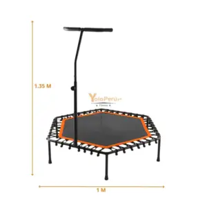 TRAMPOLIN CON SOPORTE 100CM X 135CM REAL FITNESS - Imagen 3