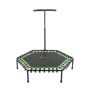 TRAMPOLIN HEXAGONAL CON SOPORTE 110CM DIAMETRO X 125CM ALTO MAX SPORT - Imagen 8