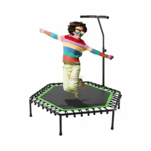 TRAMPOLIN HEXAGONAL CON SOPORTE 110CM DIAMETRO X 125CM ALTO MAX SPORT - Imagen 9