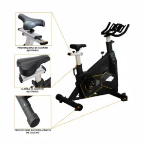 BICICLETA SPINNING DE 20KG PROFESIONAL TRANSFORMER BF SPG-1 - Imagen 4