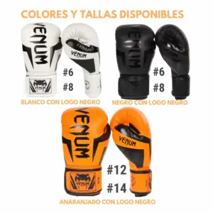 GUANTES DE BOX VENUM LOGO NEGRO - Imagen 8