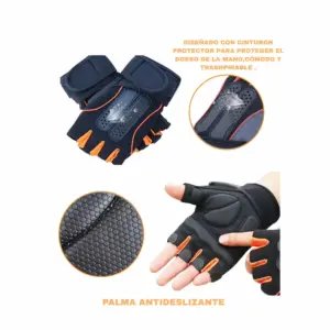 GUANTES DEPORTIVOS CON MUÑEQUERA IMPORTADO - Imagen 3