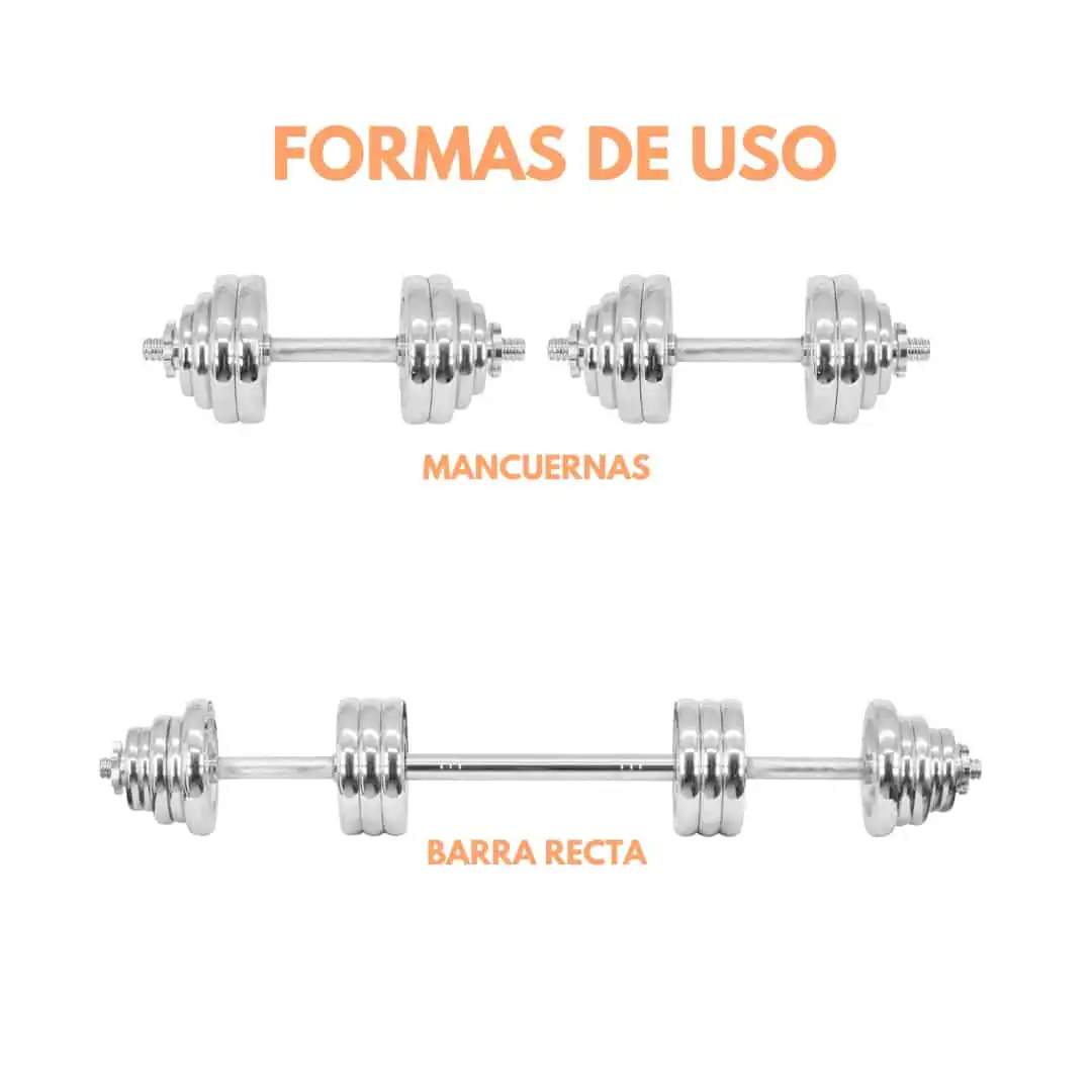 MALETIN DE MANCUERNAS 30KG CON ADAPTADOR - Imagen 4