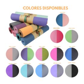 MAT DE YOGA 6MM DOBLE CARA