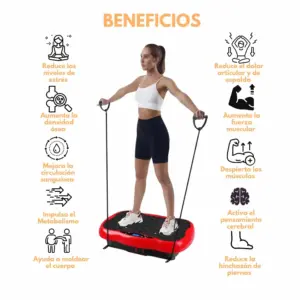 PLATAFORMA VIBRATORIA PRO-FIT C/ BLUETOOTH, USB, CONTROL Y BANDAS ELÁSTICAS - Imagen 6