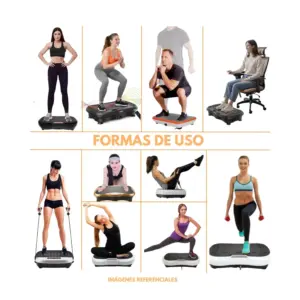 PLATAFORMA VIBRATORIA PRO-FIT C/ BLUETOOTH, USB, CONTROL Y BANDAS ELÁSTICAS - Imagen 7