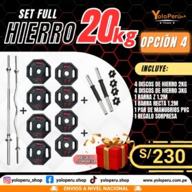 SET FULL HIERRO 20KG – OPCIÓN 4