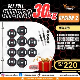 SET FULL HIERRO 30KG – OPCIÓN 2