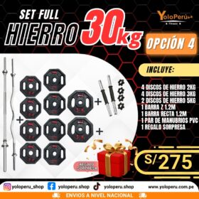 SET FULL HIERRO 30KG – OPCIÓN 4