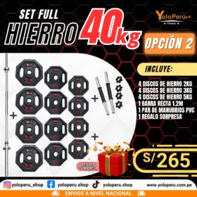 SET FULL HIERRO 40KG – OPCIÓN 2