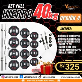 SET FULL HIERRO 40KG – OPCIÓN 4