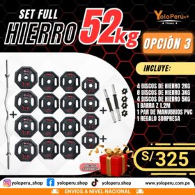 SET FULL HIERRO 52KG – OPCIÓN 3