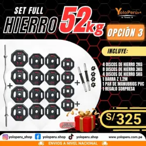 SET FULL HIERRO 52KG – OPCIÓN 3