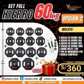 SET FULL HIERRO 60KG – OPCIÓN 2
