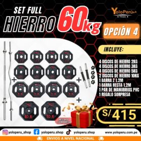 SET FULL HIERRO 60KG – OPCIÓN 4