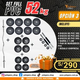 SET FULL PVC 52KG - OPCIÓN 3