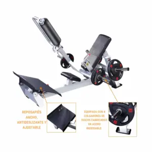HIP THRUST GLUTE MACHINE (EB-064) REAL FITNESS - Imagen 3