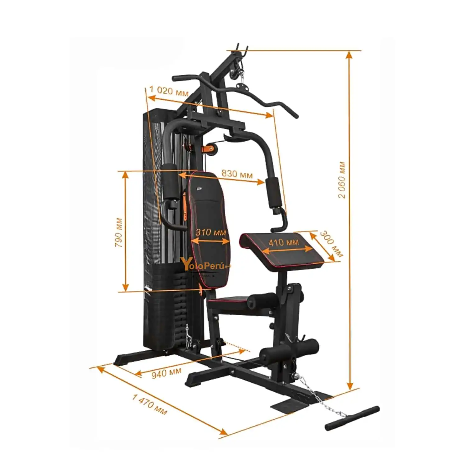 MINI GYM MDK-107-2 REAL FITNESS - Imagen 2