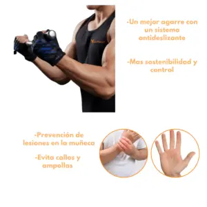 GUANTES DEPORTIVOS XFIT M-2566 - Imagen 3