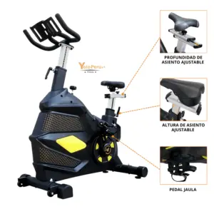 BICICLETA SPINNING TRANSFORMERS NEGRO - Imagen 5