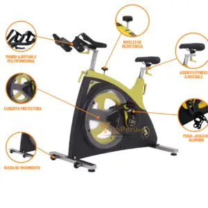 BICICLETA SPINNING DE 20KG FRENO MAGNETICO MODELO CICLISMO - Imagen 3