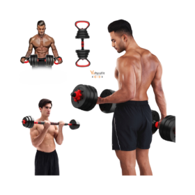 Alternative view of SET DE MANCUERNAS 40KG PVC CONVERTIBLE (PAQUETE + ACCESORIOS)