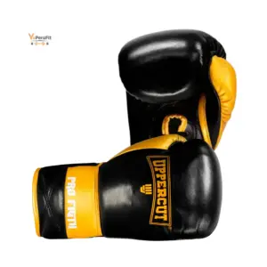 GUANTES DE BOX PRO FIGHT UPPERCUT CON TRENZAS 14OZ CUERO NATURAL (4600-2) - Imagen 2