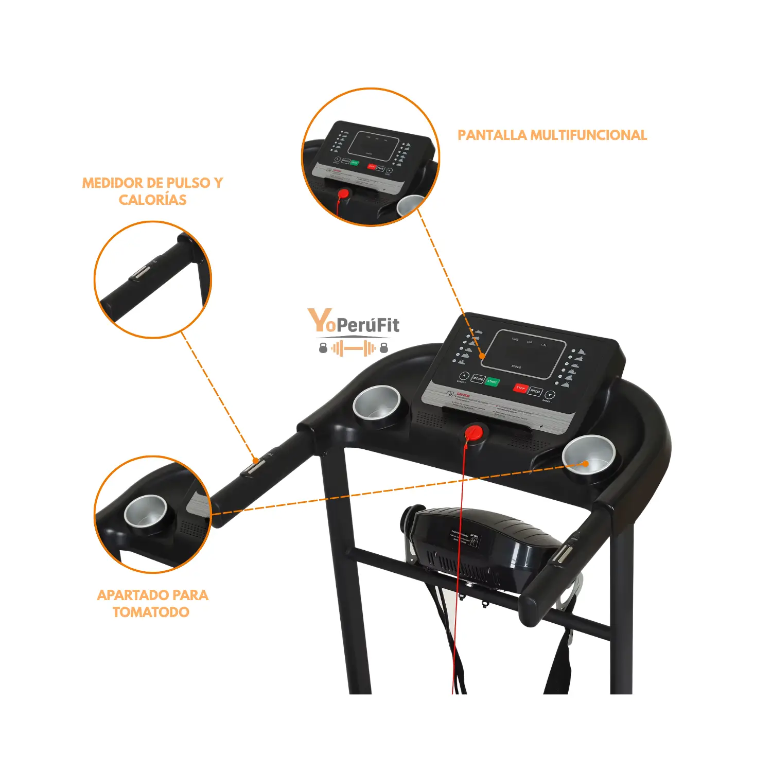 TROTADORA ELECTRICA 2HP CON MASAJEADOR TF - Imagen 3
